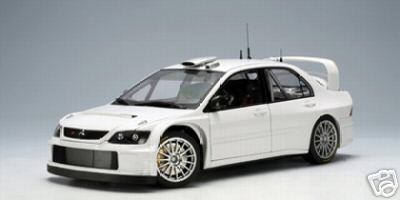 Модель 1:18 Mitsubishi Lancer WRC Plain Body Version - white