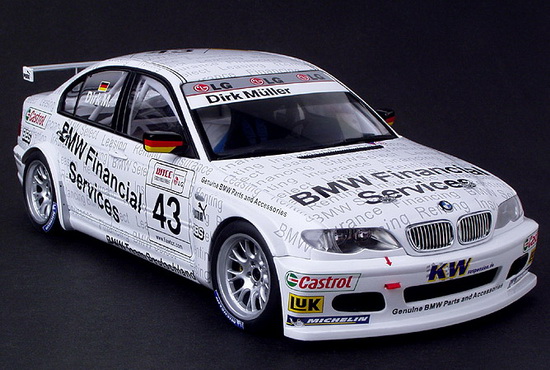 Модель 1:18 BMW 320i (E46) №43 WTCC (Dirk Muller)
