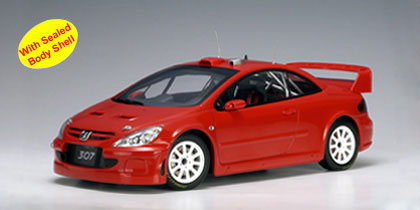 Модель 1:18 Peugeot 307 WRC plain body version - red
