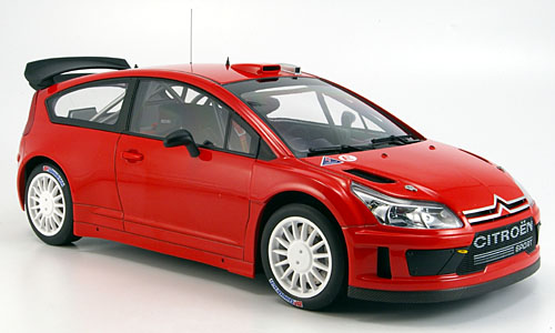 Модель 1:18 Citroen C4 WRC Plain Body Version - red