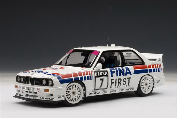 Модель 1:18 BMW M3 (E30) №7 DTM «FINA» (Johnny Cecotto)