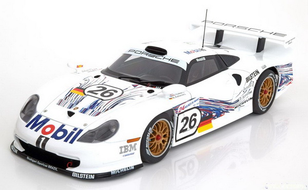 Модель 1:18 Porsche 911 (996) GT1 №26 24h Le Mans (Yannick Dalmas - Emmanuel Collard - Ralf Kelleners)