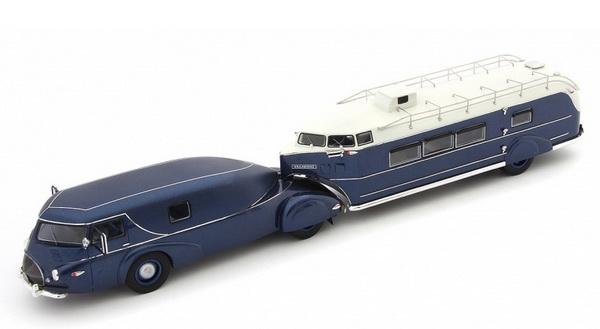 Модель 1:43 REO truck / Curtiss aerocar «Vagabond» (USA) - blue/white (L.E.333pcs)
