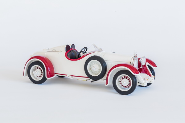 Модель 1:18 Austro-Daimler 6 Sport Torpedo - white/red