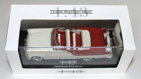 Packard Caribbean with Continental Kit - 1954 - Red & White (Classic One Forty Three) C143P001NM Модель 1 43