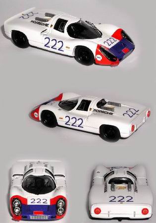 Модель 1:43 Porsche 907C №222 4th Targa Florio (Hans Herrmann - Jochen Neerpasch)