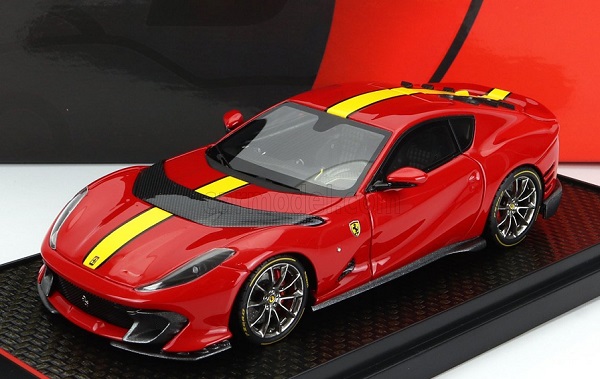 ferrari - 812 competizione 2021 rosso corsa 322 - yellow red (limited 300) BBRC259B Модель 1:43