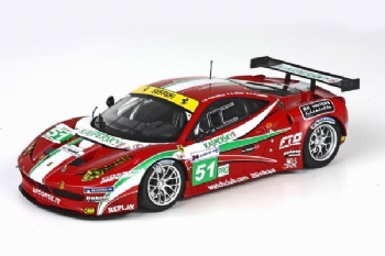 Модель 1:43 Ferrari 458 Italia 8C GT2 Kaspersky Team AF Corse №51 24h Le Mans (Giancarlo Fisichella - G.Bruni - Toni Vilander)