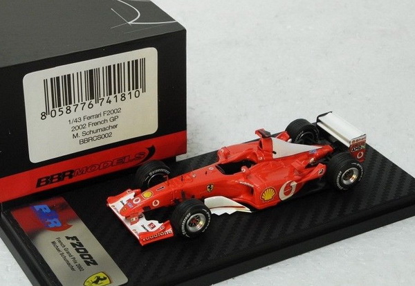 Модель 1:43 Ferrari F2002 №1 Winner France GP, World Champion (Michael Schumacher)
