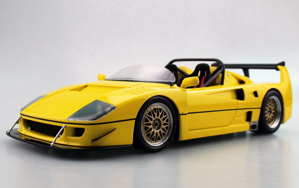 Модель 1:43 Ferrari F40 LM Beurlys Barchetta - yellow (L.E.500pcs)