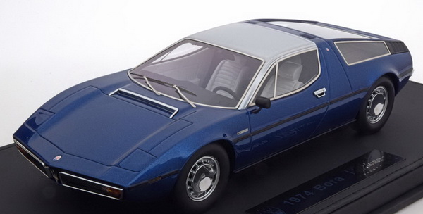 maserati bora 1974 - blue/silver TOP25B Модель 1:18