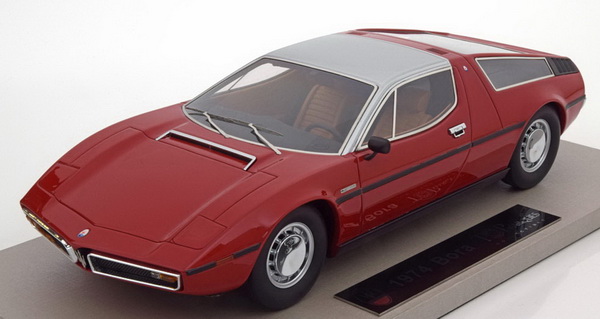maserati bora 1974 - red/silver TOP25A Модель 1:18