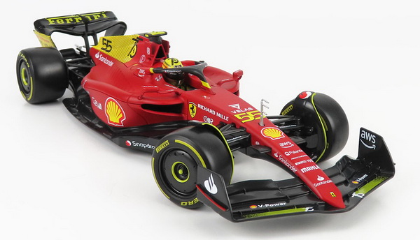 Модель 1:18 Ferrari F1-75 №55 GP Monza Italy (Carlos Sainz Jr.)