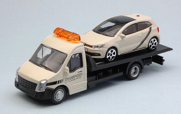 Модель 1:43 Volkswagen Polo GTI Mark 5 + Flatbed Transporter