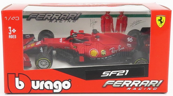 Модель 1:43 Ferrari SF21 №16 Team Scuderia Ferrari Mission Winnow (Charles Leclerc)