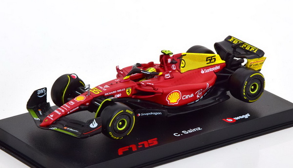 Модель 1:43 Ferrari F1-75 №55 GP Monza Italy (Carlos Sainz Jr.)