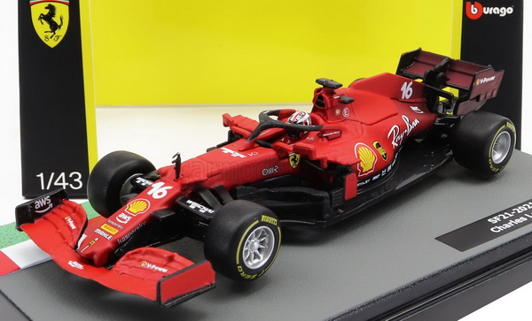Ferrari F1 SF21 Team Scuderia Ferrari Mission Winnow N 16 Season 2021 Charles Leclerc (c фигуркой)