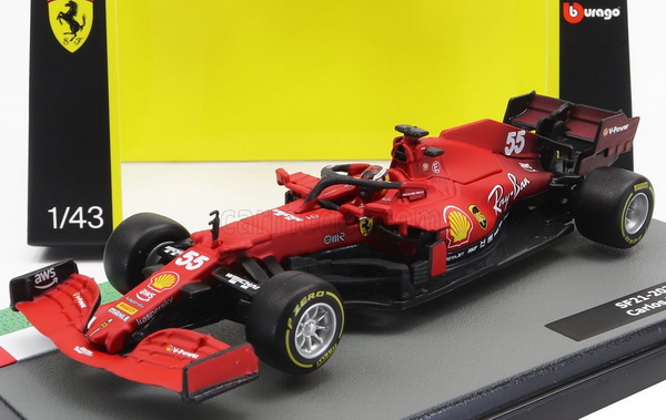 Модель 1:43 Ferrari SF21 №55 Team Scuderia Ferrari Mission Winnow (Carlos Sainz Jr.)