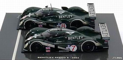 bentley speed 8 №7 & №8 sebring (набор 2 модели) BL366 Модель 1:43