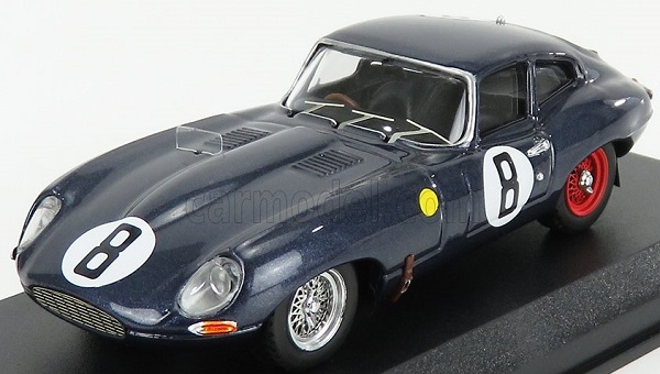 jaguar e-type coupe 3.8l s6 team m.charles n 8 24h le mans 1962 m.charles - j.coundley, blue BEST91612 Модель 1:43