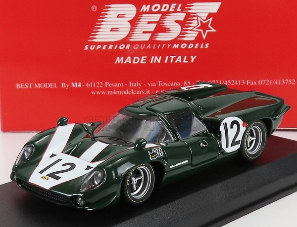 Модель 1:43 LOLA T70 Mkiii Aston Martin 5.0l V8 Team Lola Racing N 12 24h Le Mans 1967 K.irwin - P.de Klerk, Green