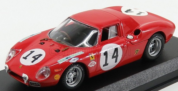 FERRARI 250lm 3.3l V12 Team North American Racing Team N.a.r.t. N 14 24h Le Mans 1968 M.gregory - C.klob, Red BEST9294/2 Модель 1:43