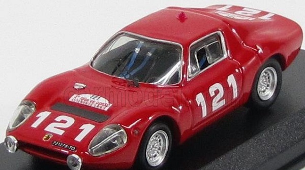 abarth ot1300 n 121 tour de corse 1965 schlesser - ballot lena, red BEST9522 Модель 1:43