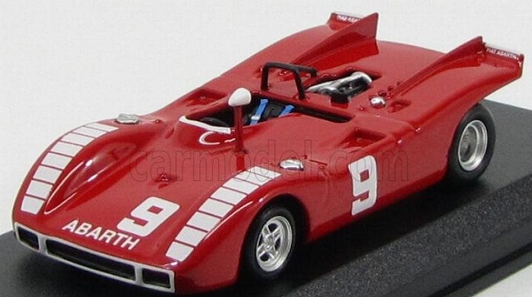 ABARTH Sp2000 №9 GP Mugello 1970 N.vaccarella, Red BEST9539 Модель 1:43