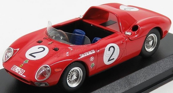FERRARI 250lm Spider №2 Winner Class Pernis Von Tirol Innsbruck (1965) H.Walter, red BEST9700 Модель 1:43