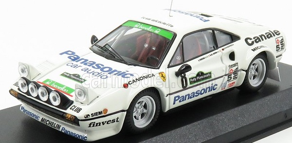 FERRARI 308 Gtb Gr.4 N8 Winner Rally Piancavallo (1982) De Antoni - Tognana, White