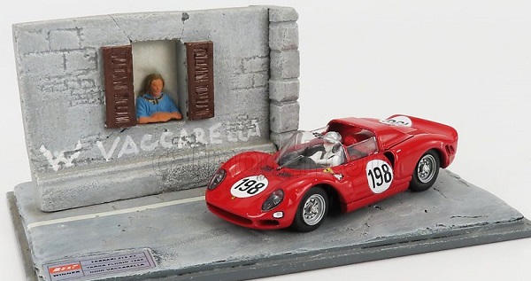 FERRARI 275p N198 Winner Targa Florio (1965) Nino Vaccarella, Red