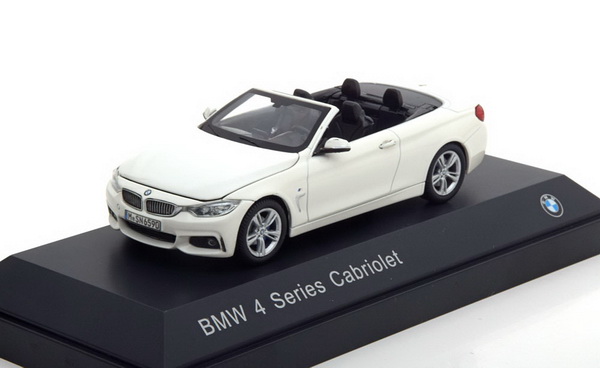 bmw 4-series cabrio (f33) - white 80422336867 Модель 1:43