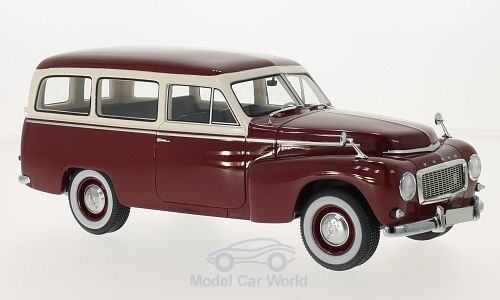 Модель 1:18 Volvo PV445 Duett - dark red/beige