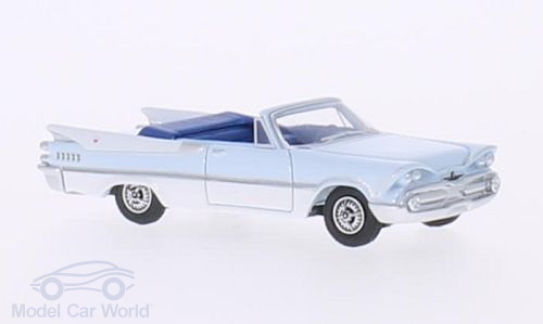 dodge custom royal lancer convertible - light blue/white 209756 Модель 1:87