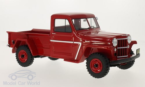 jeep willys pickup - red BOS18267 Модель 1:18
