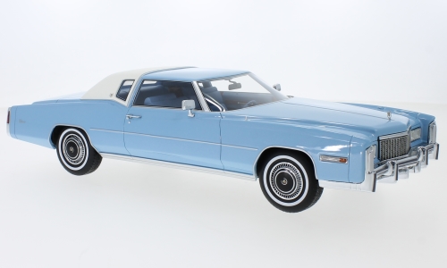 cadillac eldorado 1976 - light blue/white BOS18328 Модель 1:18