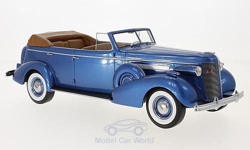 buick roadmaster 80-c four-door phaeton - met. blue 1937 BOS18372 Модель 1:18
