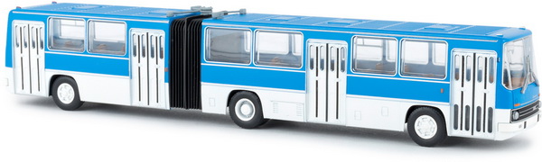 ikarus 280 city bus articulated / Икарус 280 автобус городской сочленённый - белый/синий BRE59702 Модель 1:87