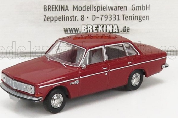 volvo 144 4-door 1970, dark red BRE29424 Модель 1:87
