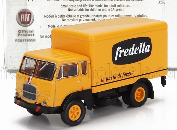 Модель 1:87 FIAT 642 Truck Cassonato Pasta Fredella 2-assi (1962), Yellow Black