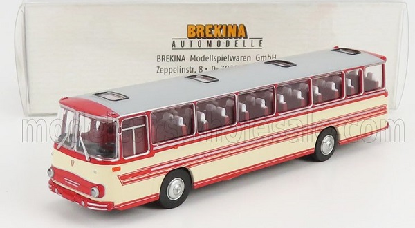 fleischer s5 autobus 1973, red cream BRE59931 Модель 1:87