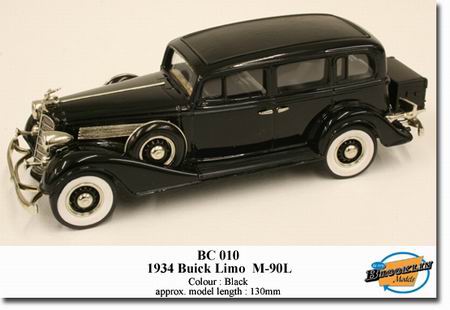 buick limousine 7 passenger model 90-l - black BC-010 Модель 1:43