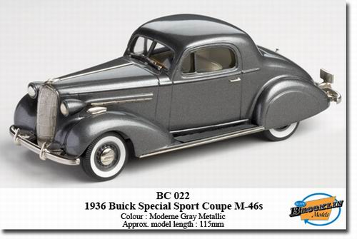 Модель 1:43 Buick Special Sport Coupe M-46S - moderne gray met