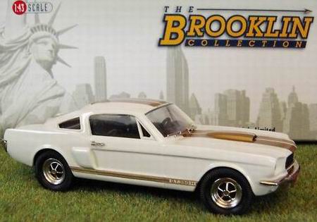 ford mustang gt 350 h - white/gold stripes - factory special model BRK124XW Модель 1:43