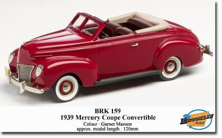 Модель 1:43 Mercury 2-dr Convertible Club Coupe / Garnet Maroon