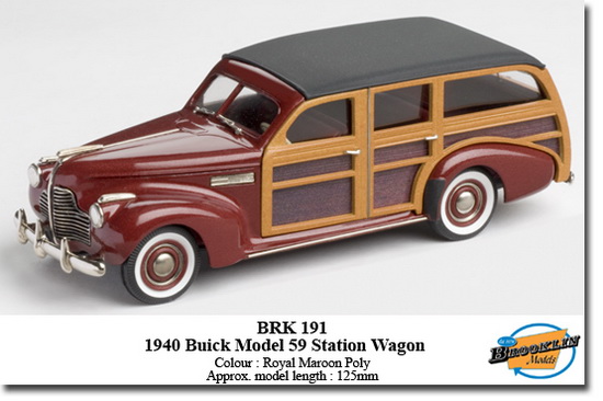 buick special estate wagon m-59 - royal maroon poly BRK191 Модель 1:43