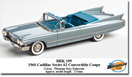 cadillac series sixty-two convertible coupe - platinum gray iridescent BRK199 Модель 1:43