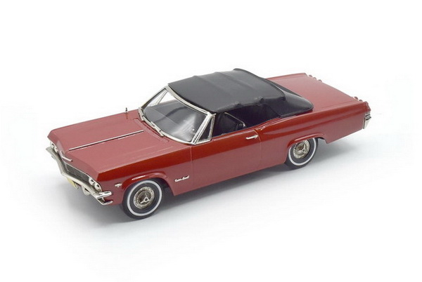 Модель 1:43 Chevrolet Impala Convertible Removable Softtop 1965 - red/black tonneau cover