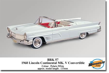 Lincoln Continental Mk V - polaris white BRK57 Модель 1:43
