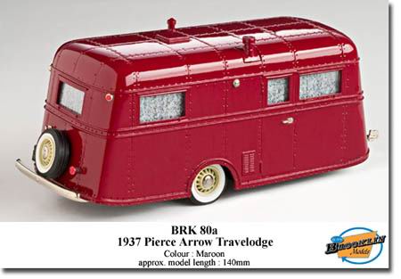 pierce-arrow travelodge - maroon (кемпер-трейлер) BRK80a Модель 1:43